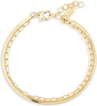 Electric Picks Two Chains Bracelet in Gold at Nordstrom Rack