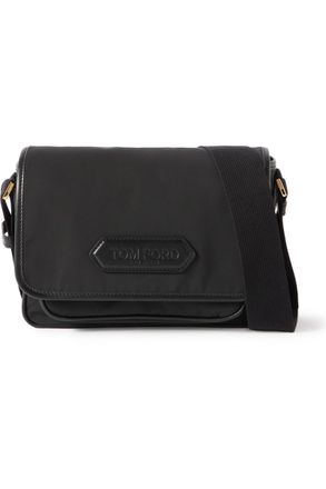 Tom Ford Mens Nylon Vertical Mini Messenger Bag from