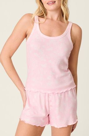 PJ Salvage Peachy Mix & Match Tank Pajamas in Baby Pink at Nordstrom, Size X-Small