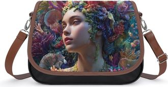 Generic Sea Beautiful Princess1 Fashion Womens Crossbody Bags Novelty Handbag Shoulder Bag Purse