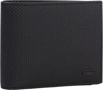 Lacoste Chantaco Portemonnee - Dames - Accessoires - Zwart - Maat: ONE Size Leer