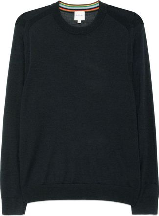Paul Smith long-sleeved jumper - men - Merino - L - Black