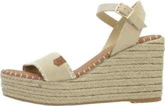 POPA Bandon Wedge - Dames - Sleehakken - Beige - 40 EU - Schoenen