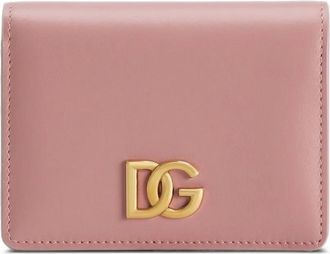 Dolce & Gabbana Portafoglio con placca DG - Rosa