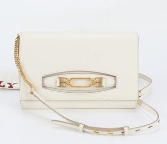 Bally Leather Clutch Bag Crossbody Bag Shoulder Bag (Pre-Owned)