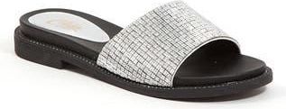Lady Couture Rhinestone Slide Sandal in Silver at Nordstrom Rack, Size 10