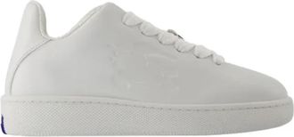 Burberry Leather sneakers - Dames - Sneakers - Wit - 36 EU - Leer - Schoenen