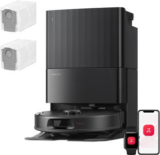 Roborock Qrevo S Pro Set Robot Aspirador Y Fregasuelos, Succi&oacute;n De 18.500 Pa, Navegaci&oacute;n Precisense Lidar, Evitaci&oacute;n De Obst&aacute;culos Reactive Tech, Cepillo De Go