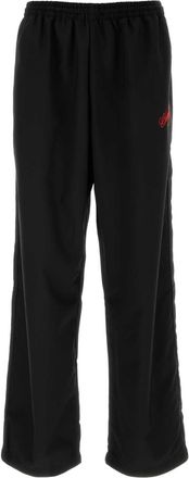 Willy Chavarria Black Wool Ruff Pant