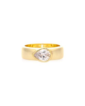 Rivka Friedman 18K Plated Cz Ring