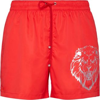 Billionaire Boys Club Badmode, Heren, Rood, S, Polyester, Lion Shorts