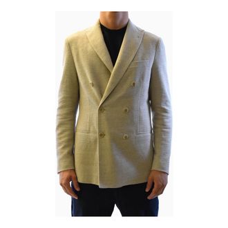 Fay Blazers, male, Beige, Size: S Stylish Jacket for All Seasons