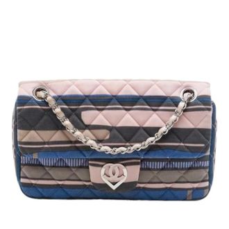 Chanel Pre-owned Quilted Jersey Schoudertas - Dames - Pre-owned - Veelkleurig - Maat: ONE Size Jersey