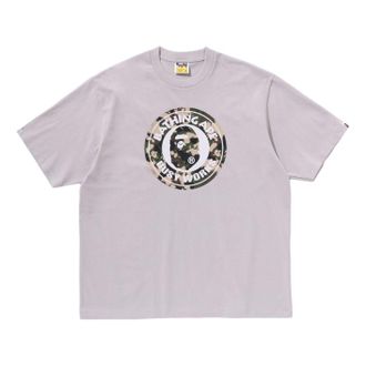A Bathing Ape Map Camo Busy Works Relaxed Fit T-Shirt Gray 1L30-110-320-GRY