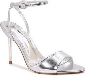 Berness Patent Stiletto Sandal in Silver at Nordstrom Rack, Size 8.5