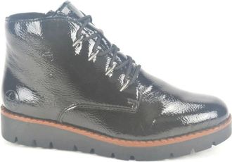 Rieker Zwart Lace Bott. N. - Dames - Veterlaarzen - Zwart - 41 EU - Schoenen