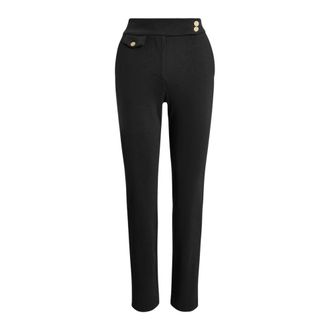 Ralph Lauren Pantaloni Zinleah alla caviglia con frontale piatto - - Trousers - Donna - Nero - S