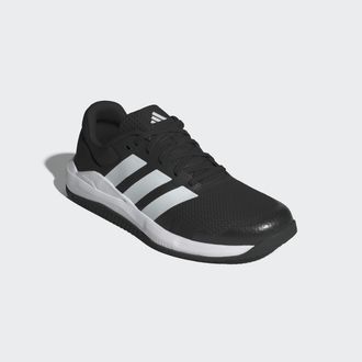 adidas Trainingsschuh ADIDAS PERFORMANCE DROPSET BASE, Damen, Gr. 40,5, weiss (core schwarz, ftwr wei&szlig;, lucid rot), Textil, Schuhe Trainingsschuh
