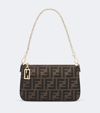 Fendi Pouch con correa Tube FF Zucca