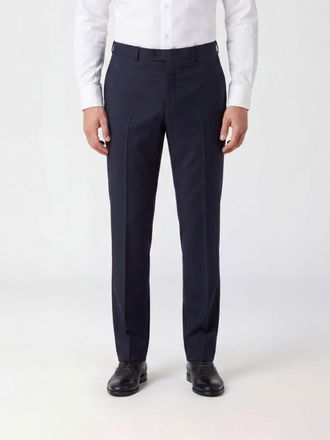 Sunflower Slim Fit Virgin Wool Tailored Trousers with Off-Centre Closure