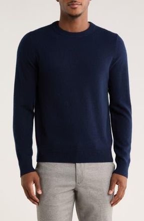 Nordstrom Cashmere Crewneck Sweater in Navy Night at Nordstrom Rack, Size X-Large