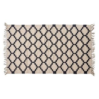 Novità Home Dali rug, white/black