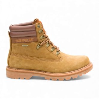 CAT Unisex CAT () Waterproof Colorado 2.0 Hiker Brown Leather Work Ankle Boots - Dark Brown - Size EU 46