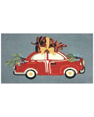 The Rug Market Pinecone Tree On Car 24X36in Doormat