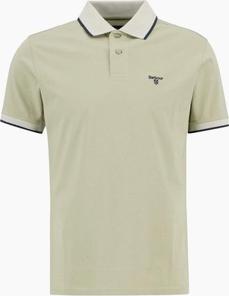 Barbour Mens Barbour Cornsay Pique Collar Polo Shirt - Green - Size: 42