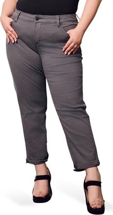 Slink Jeans Boyfriend Jeans in Grey at Nordstrom, Size 14W