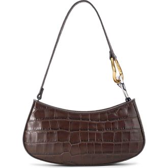 Staud OLLIE BAG in Espresso Croco at Nordstrom