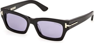 Tom Ford TI0034 01Y Womens Sunglasses Black Size 53