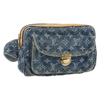 Louis Vuitton Pre-owned Vintage Canvas Heuptas - Dames - Pre-owned - Blauw - Maat: ONE Size