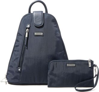 Baggallini Womens Metro Backpack with RFID Phone Wristlet