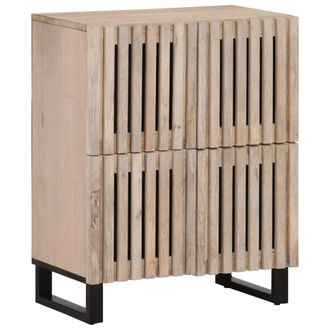 vidaXL Aparador De Madera Maciza De Mango 60x34x75 Cm Vidaxl