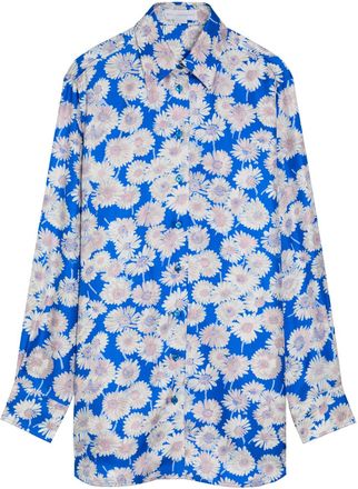 Stella McCartney Stella Mccartney Daisy Floral-print Silk Shirt - Blue - 40 (UK8 / S)