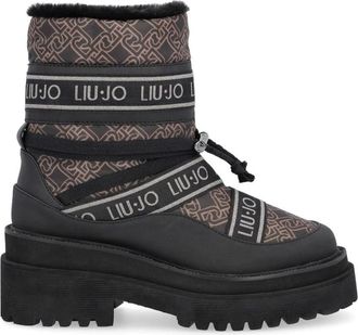 Liu Jo Verfijnde Winter Enkellaarsjes - Dames - Winterlaarzen - Bruin - 40 EU - Polyester - Schoenen