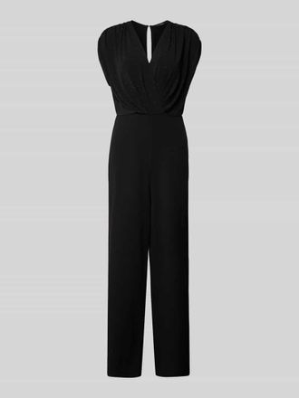 Zero Jumpsuit in Wickel-Optik in Black, Gr&ouml;&szlig;e 44