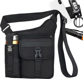 Generic Side Bags for Men - Outdoor Chest Bag Sling Pouch - Waterproof Backpack Bottle Holder for Work School Gym Cycling Hiking Camping Outdoor Sports Birthd