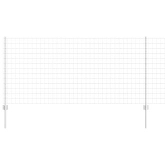 Berkfield Home Versatile Euro Fence with 10 U Posts Silver 1x10 m Steel