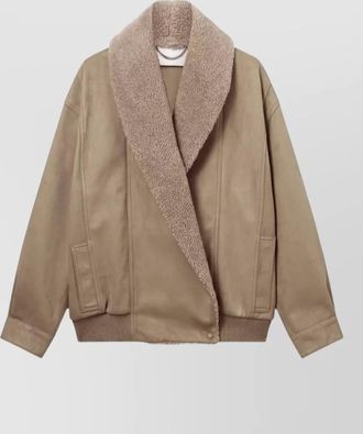 Stella McCartney faux leather oversized coat