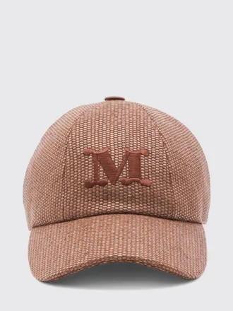 Max Mara Cappello da baseball in misto cotone con logo Max Mara