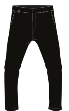 Wahts Mens Trousers, TargetGroup:Men Pure Black / XXL