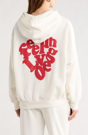 Abound Oversize Raglan Pullover Hoodie in Ivory at Nordstrom Rack, Size X-Large