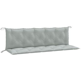 vidaXL Vidaxl - Cojines Banco Jard&iacute;n 2 Uds Tela Gris Claro Melange 180x50x7 Cm