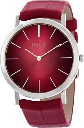 Piaget Altiplano 60th Anniversary Hand Wound Pink Dial 18kt White Gold Ladies Watch G0A42109