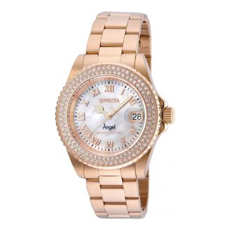 Invicta Angel Round Watch - Dames - Horloges - Roze - ONE Size - Accessoires