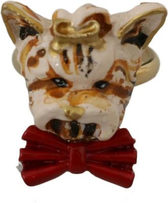 Dolce & Gabbana Dog Pet Accessory Ring - unisex - Ringen - Beige - ONE Size - Accessoires