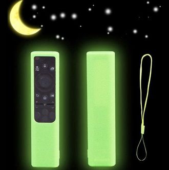 OEM Funda De Silicona Compatible Con El Mando A Distancia Samsung Bn59-01385 - Verde Fosforescente