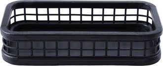 SIA D&eacute;co Bandeja decorativa rectangular negra D36